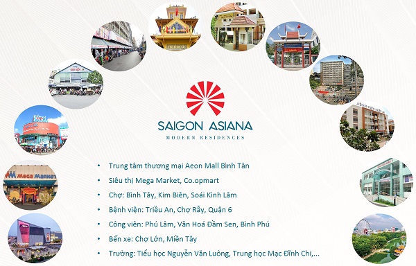 tiện ích ngoại khu saigon asiana